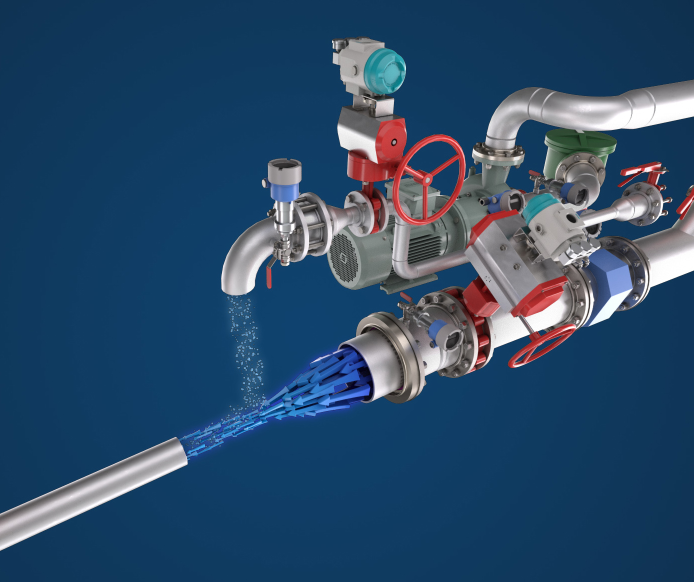 Venturi mechanism revealed — flow visualization
